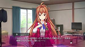 in this hentai game, blowbang and bukkake in lingerie, part 03