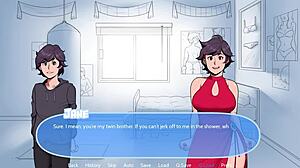 I play with my slutty puppy in the snow during a game