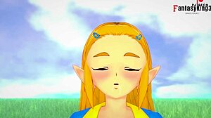 I rescue Zelda, then fuck her big ass in POV Breath of the Wild.