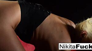 Does russian milf nikita masturbate bound?