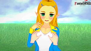 I rescue Zelda, then fuck her big ass in POV Breath of the Wild.