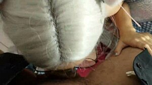 Unexpected blowjob from cute girl leads to intense cumshot in her mouth.