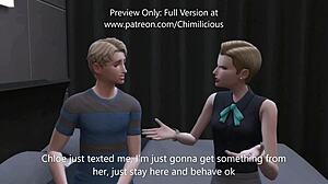 Wild Threesome! My Girlfriend and Her Hot Stepmom Ride Together