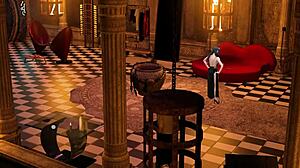 Let's play Devil's Mansion with toys and shaved pussy action!