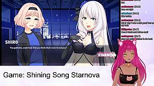 Vtuber explores mariya's route in shining song starnova