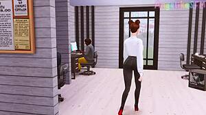 Futanari Boss Seduced Secretary With Huge Dick Deep Throat In Sims 4 Hentai
