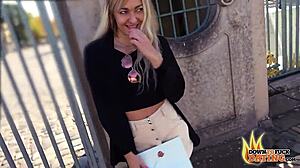 gorgeous athletic blonde lola shine hooks up in hotel room for kinky fun