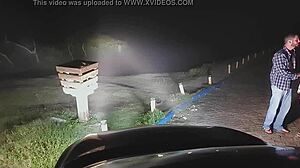 Wife of a blonde crossdresser shows off her big ass and her natural tits