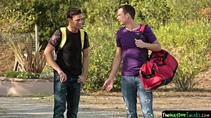 Teen twinks diving into raw analsex and rimming fun