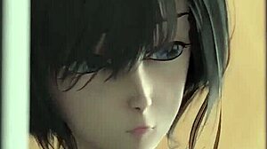 Big-Titted Brunette Gets Doggystyle Creampie in Office