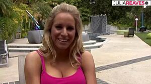 Blonde beauty desperately craves huge cock filling her tight pussy