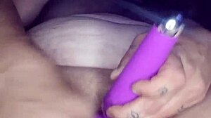 Latina Girlfriend Masturbates with Dildo and Squirts