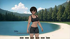 Tomboy sex in forest hentai game ep 3 outdoor creampie my gf at the beach