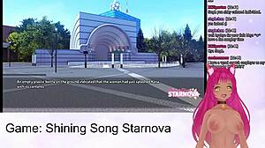 Vtuber explores mariya's route in shining song starnova