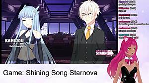Vtuber explores mariya's route in shining song starnova