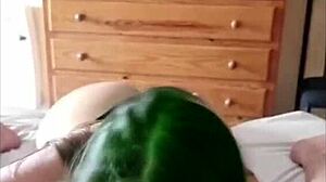 Watch this Latina suck big ass cock!