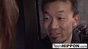 Cute Asian babe caught masturbating in steamy solo session