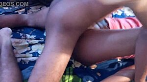 Intense Threesome Fucks Tight Ebony Pussy Hard