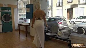 I can’t believe Kim, this MILF with big tits, took two guys for double penetration!