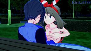 I watch Misty Kasumi and May Haruka in intense sex with creampie in Pokémon hentai