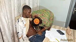 Client's Big Boobs Wife Seduces Me in Office