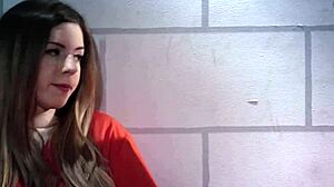 Big tits inmate licks lesbian babe