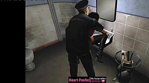 A character gets approached in this cartoon video.