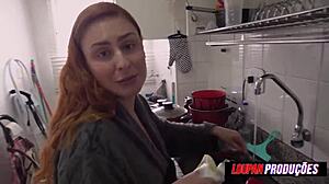 Emme White Gives A Hot Blowjob And Takes Cum In Her Ass!