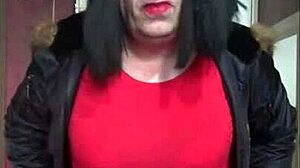 Part 1 of My Old Red and Black Masturbation Machine