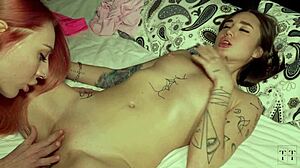 If it's cold my friend and i make scissors with pretty tattooed girls