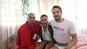 Leo Felipo feels intense backstage deepthroat and doggystyle.