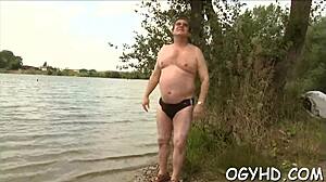 nasty old fellow meets young 18+ amateur for face fucking