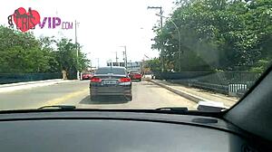 Cristina Almeida Se Exibindo No Restaurante Com Um Vestido Curtinho Filmada Pelo Corno Do Marido