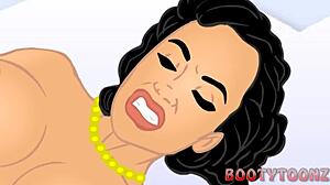 Lisa Ann fucks galaxy in big ass milf interracial hentai