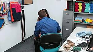 hot brunette loves getting the massive blowjob