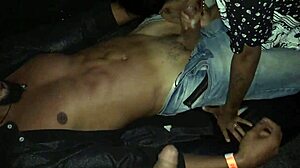 Teen 18+ Sucks at Gloryhole in Wild Swing Club Encounter