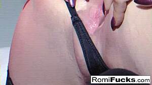 Romi Rain Stuffing Her Pussy With Panties And Licking Them Clean!