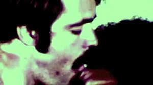 Vintage Interracial Scene with White Cocks Drilling Black Pussy in Hairy 3some