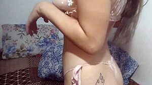 hey, pounding that tight teen ass with toys while moaning so loud in lingerie