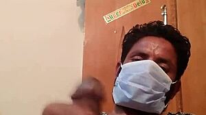 Hot Gay Guy Enjoys Solo Time in Wife's Silk Gown