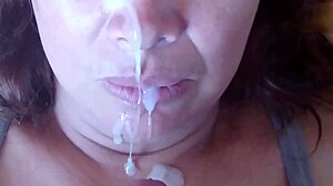 मेरी बीवी के मुंह चूचियां भरी चूत पर कितना माल