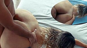 Detailed Scene of Latina MILF Stepmom in Homemade Porn with Cumshot and Blowjob