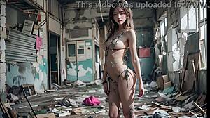 Found a Japanese Teen Girl Hiding in an Abandoned School Building