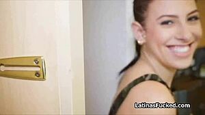 Oily Latina Booty Bounces on Cock