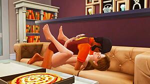 hey stepdaughter, wanna cum on pizza with delivery guy?