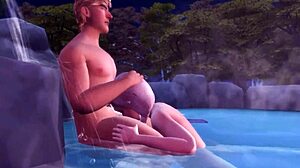 Elsa performs blowjobs in frozen 3d hentai compilation