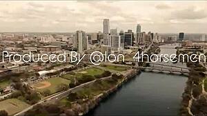 breezy fingers her ass and takes big black cock pov in interracial anal masturbation session