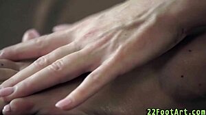 Foot Fetish Slut Gets Intense Handjob And Fingering Leading To Hardcore Cumshot