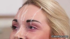 Kinky Stunner Gulps Cum?