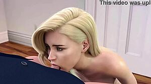 chloe gives alex a blowjob in college kings game